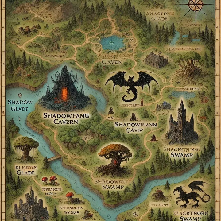 Floresta do mundo de fantasia