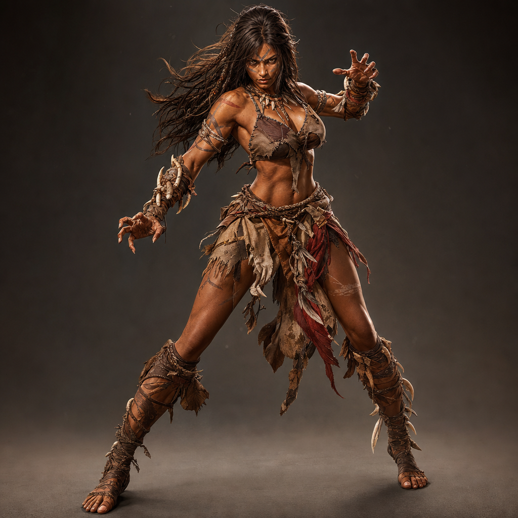Personagem Kaya "Garra Selvagem"