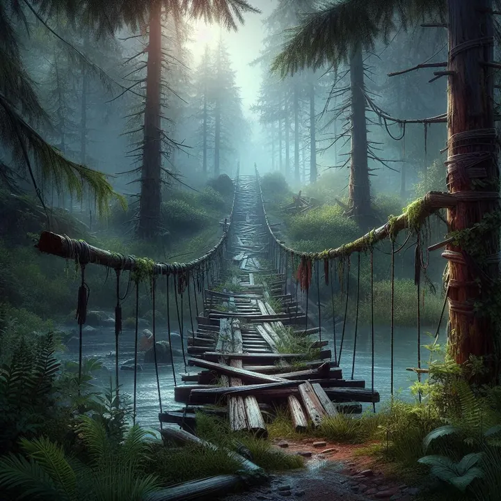 Local de RPG Ponte na floresta